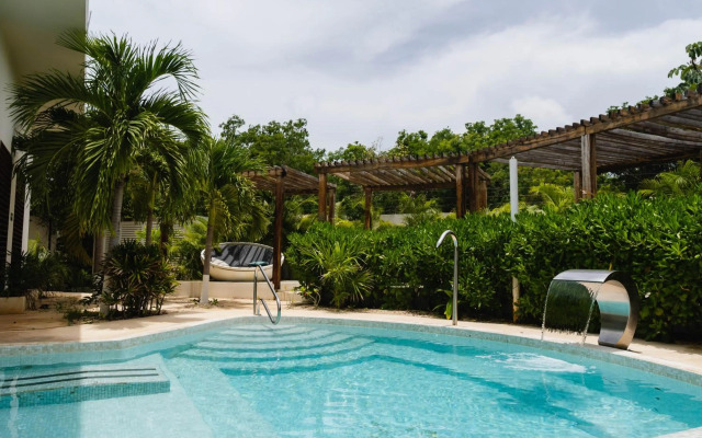 Modern studio spa & gym at Central Park Tulum