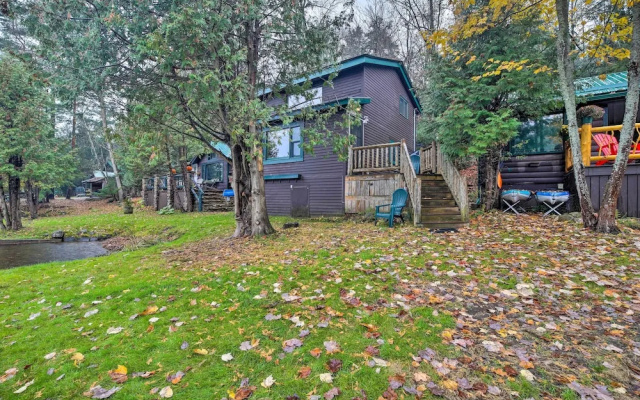 Pet-friendly Adirondack Cabin w/ On-site Lake