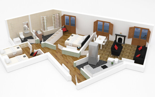 Sol in Barcelona with 2 bedrooms and 2 bathrooms