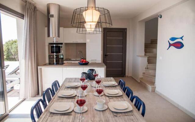 New Villa Blue with private pool at Trapezaki