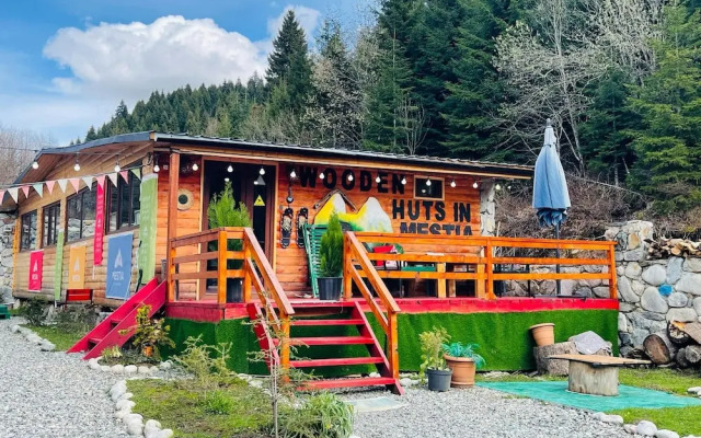 Wooden Huts in Mestia