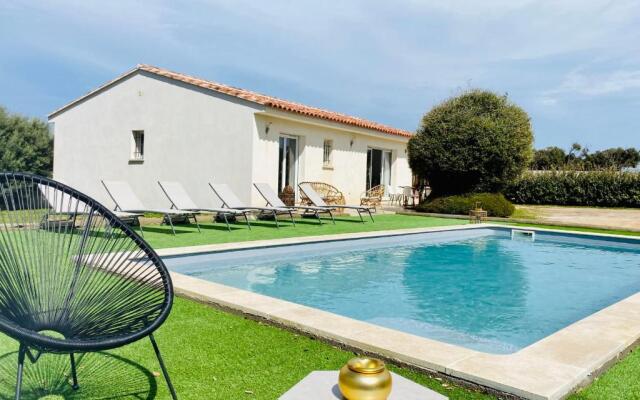 Agréable villa 3 chambres avec piscine chauffée Bonifacio