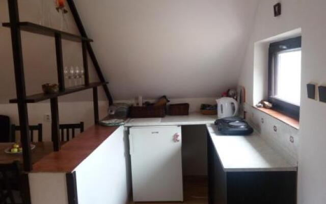 Chalupa v zahradě mezi vinohrady