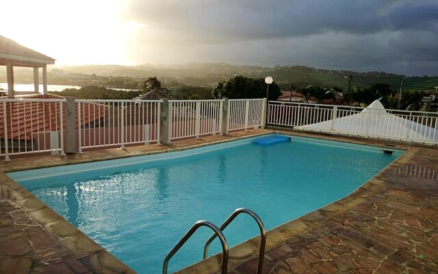 Apartment With 2 Bedrooms in Le Robert, With Wonderful sea View, Pool