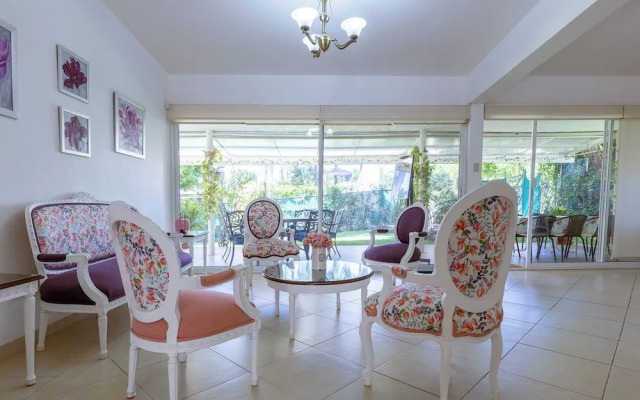 New house with pool and grill area