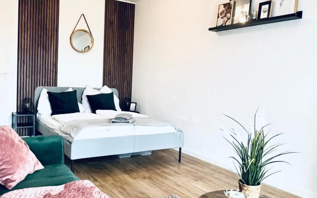 Gemütliches Studio mit Küche, Netflix & Panoramablick in Citynähe