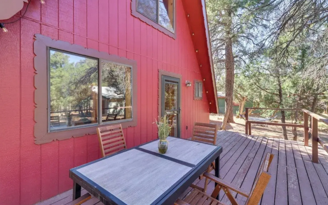 Rustic-modern Overgaard Cabin w/ Decks & Fire Pit!