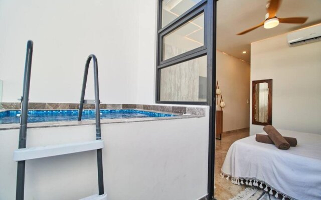 Modern and Boho 1BD/1 BR + Private Plunge Pool