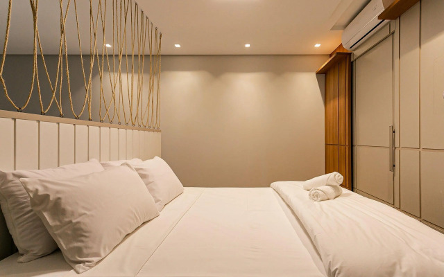 Apto completo c/ churrasq e piscina Jurerê JPR201