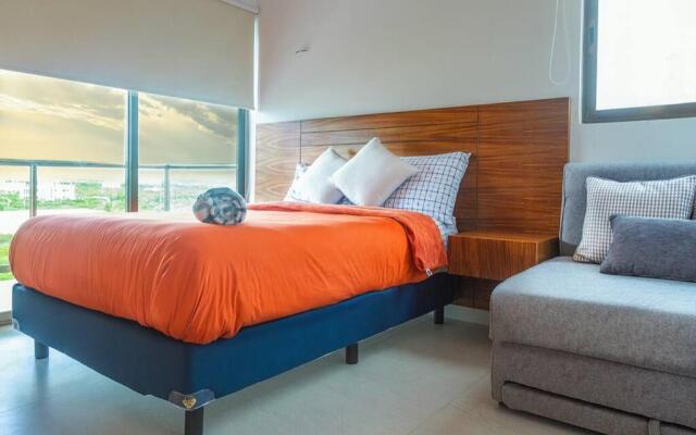 Penthouse-3 recamaras-frente playa-Rooftop-Jacuzzi