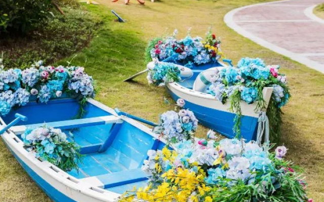 Blue sea and blue sky theme apartment (Huidong shuangyuewan store) – Pool – Huizhou