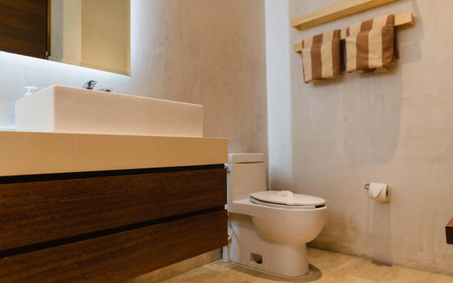 Modern studio spa & gym at Central Park Tulum