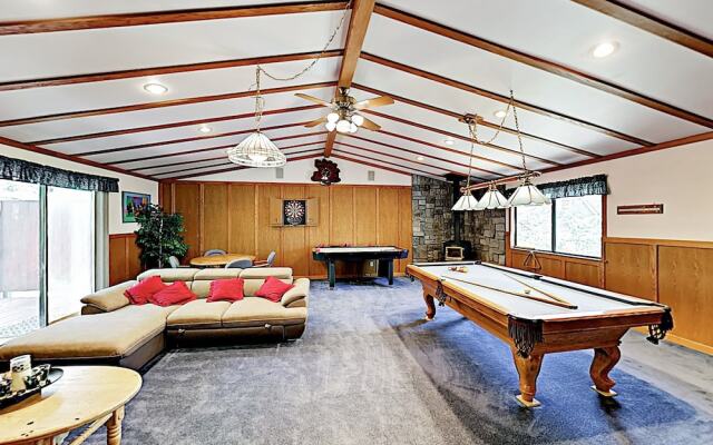 New Listing! Fireside Fun W/ Deck, Game Room & Bar 2 Bedroom Home