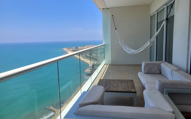 H2 Bocagrande Vista al Mar-Bahía
