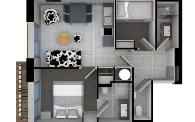 Appartement Courchevel 1650, 3 pièces, 4 personnes - FR-1-563-99