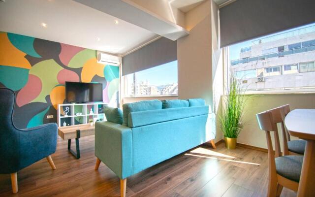 Abstract Flat With Urban View