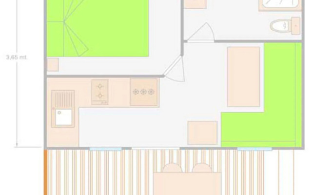 Ribes Apartamento con Jardín