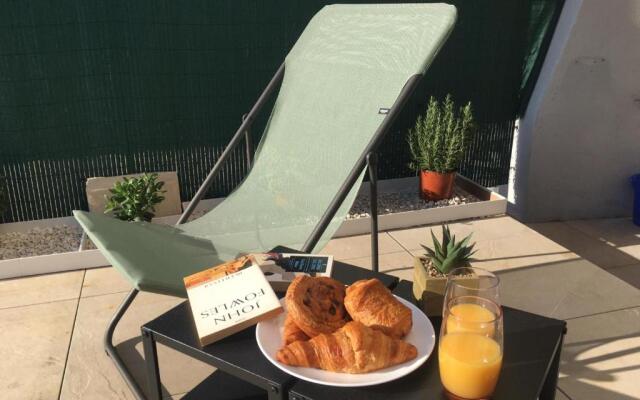 Bord de mer, studio avec terrasse