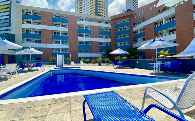 Terrazzo 110 Ponta Negra Praia Flat - NBI - 54 m2 - Smart Tv