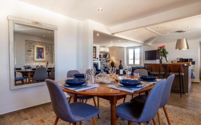 Charmant appartement spacieux pour 6P vue mer vieil Antibes