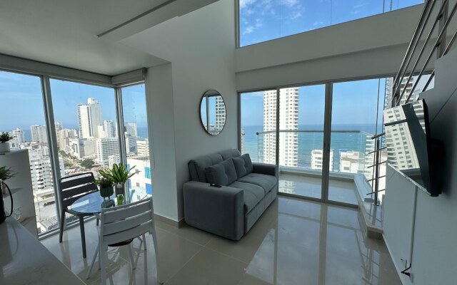 Apartamento loft de 1hab vista al mar