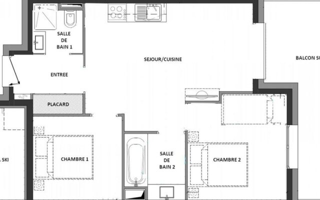 Appartement Hauteluce, 3 pièces, 6 personnes - FR-1-293-281