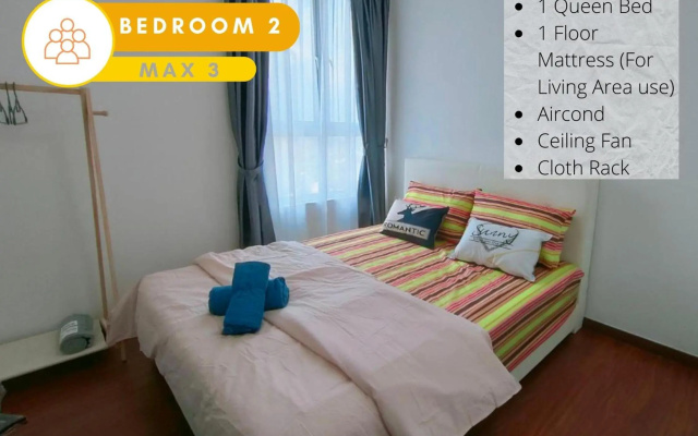 2R2B City View Cozy Home @ Bukit Rimau, 8 Pax, Wifi – Guest Rooms – Shah Alam