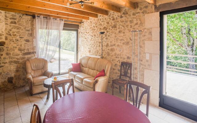 Stone holiday home in Saint Cernin de l Herm with pool