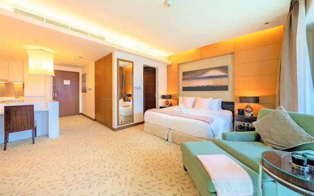 Address Dubai mall Balcony Burj view