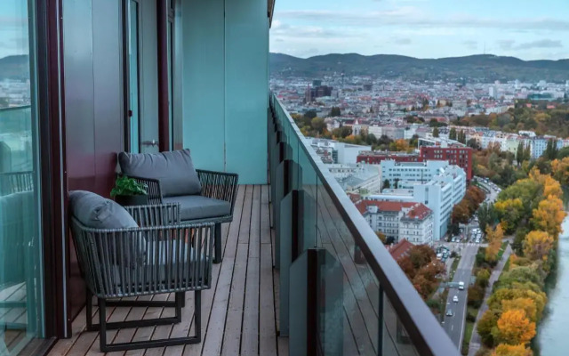 Amazing view over Vienna and infinity pool