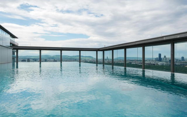 Amazing view over Vienna and infinity pool