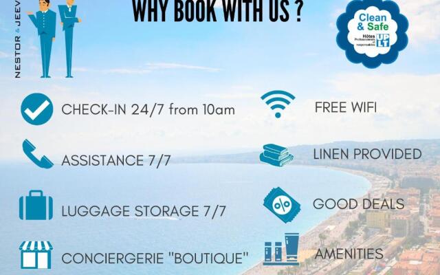 Nestor&Jeeves - SUITE FLORA - Promenade des Anglais - Central