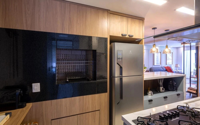 Novo Belissimo Apartamento com Lareira em Canela