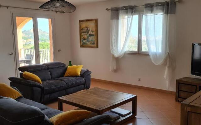 130m2 qui surplombe la baie de Calvi vue citadelle