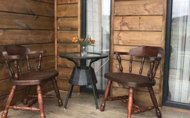 cozy wooden cottage in Bakuriani