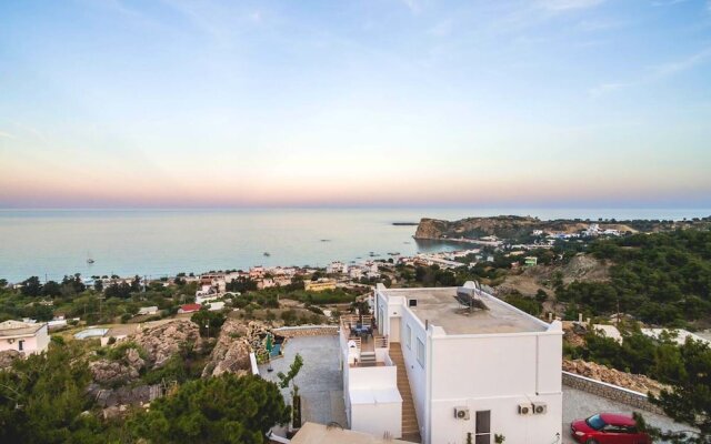 House With 3 Bedrooms In Rhodes, Greece, With Wonderful Sea View, Furnished Terrace And Wifi - 800 M
