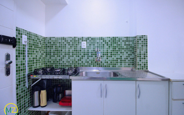 Studio vista mar para 4 pessoas em Copacabana