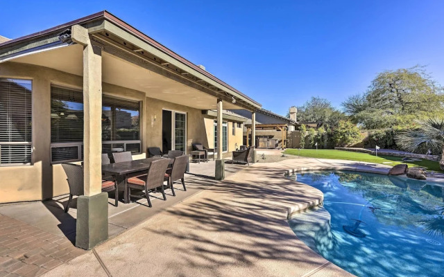 Airy Scottsdale Home: Pool, Putting Green & Grill!