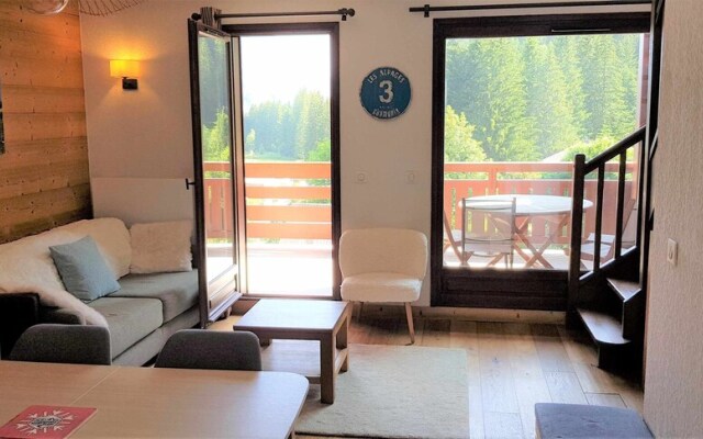 Calme nature ski à Vallorcine Mont Blanc