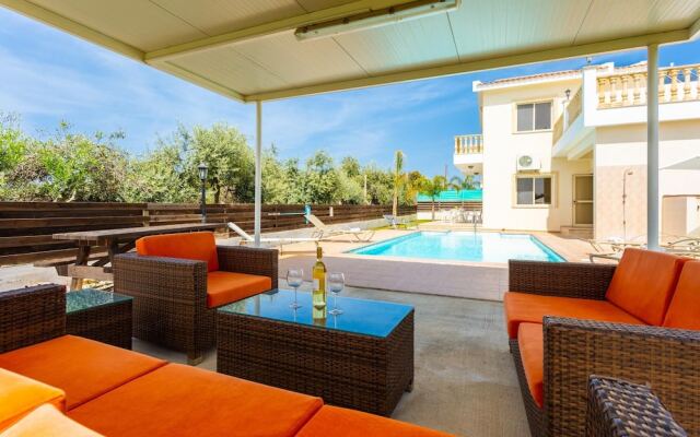 Villa Rose Large Private Pool Walk to Beach Sea Views A C Wifi - 2184