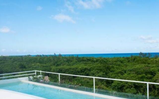 Oceanview Luxury Suite Steps from Quinta Avenida Balcony Infinity pool HMoon