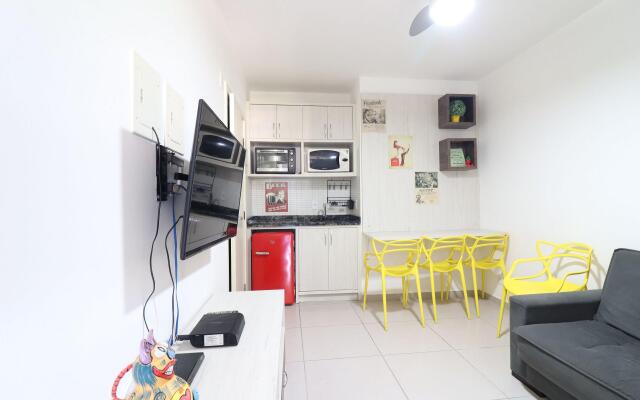 Maravilhoso apto wi-fi e vista para o mar - HB06F