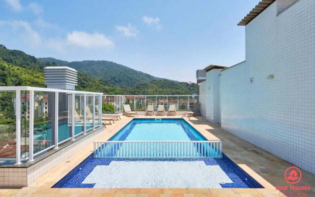 BH46: AR PISCINA E VARANDA GOURMET - 250m DA PRAIA