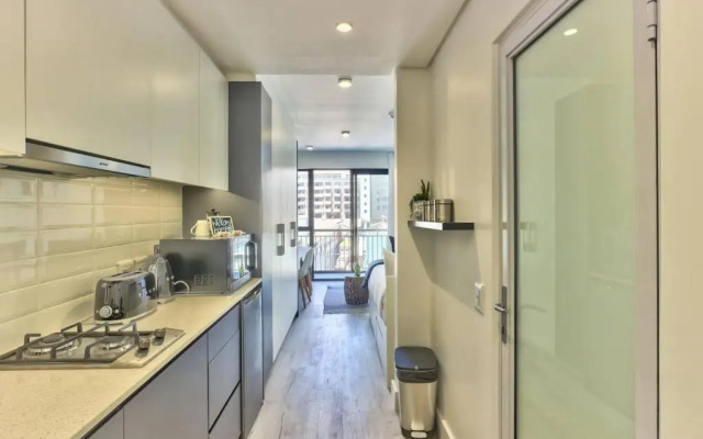 Arty Modern Design Studio with Balcony and Pool