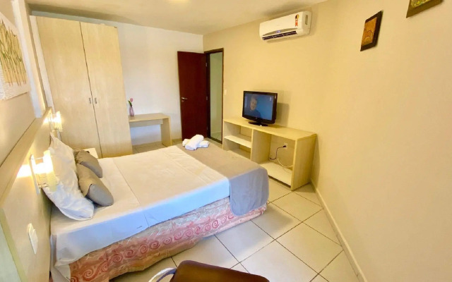 Terrazzo 110 Ponta Negra Praia Flat - NBI - 54 m2 - Smart Tv