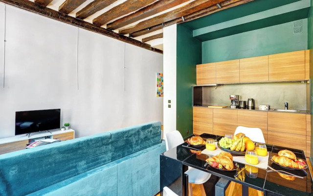 Chic 1BR Near Le Marais & Picasso Museum