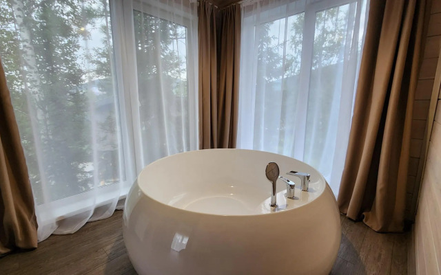 Дом SPA с большой ванной и видом на горы