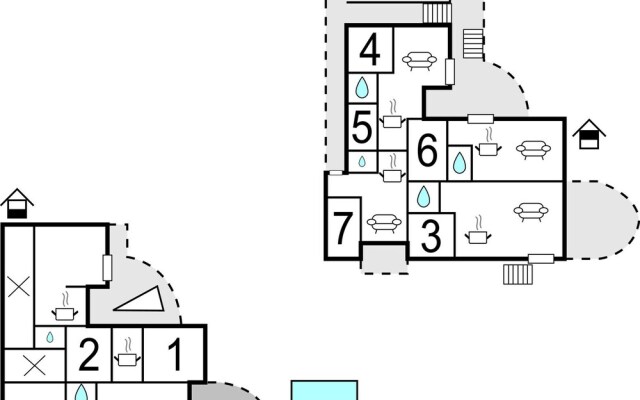 Beautiful Home in Seline With Sauna, Wifi and 7 Bedrooms