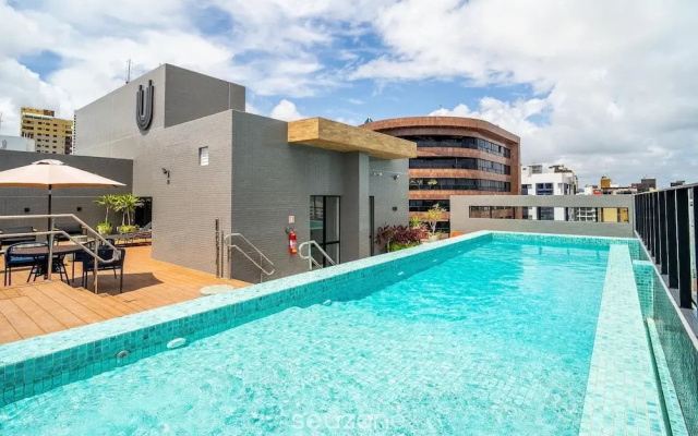 Studio in Build. w/ Pool, 280m fr the sea Ugr0404a