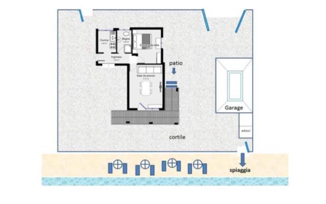 Seafront apartment in Villa , near Rome